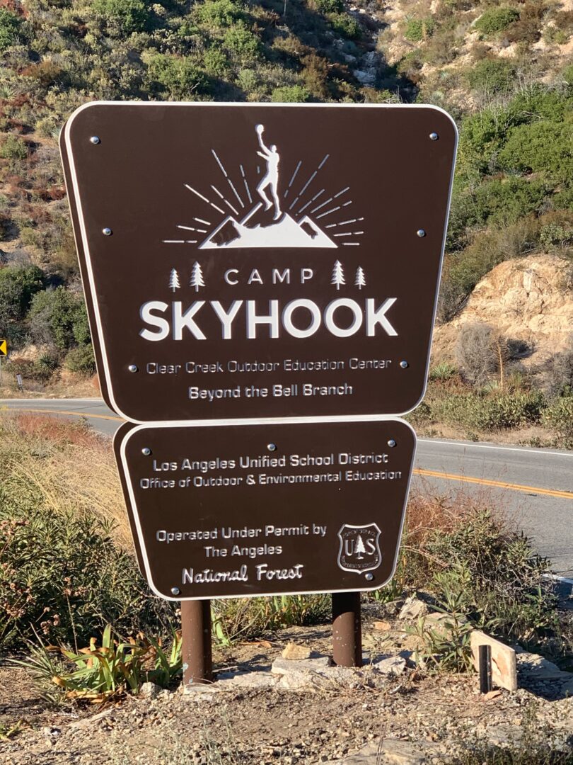 Camp Skyhook Sign
